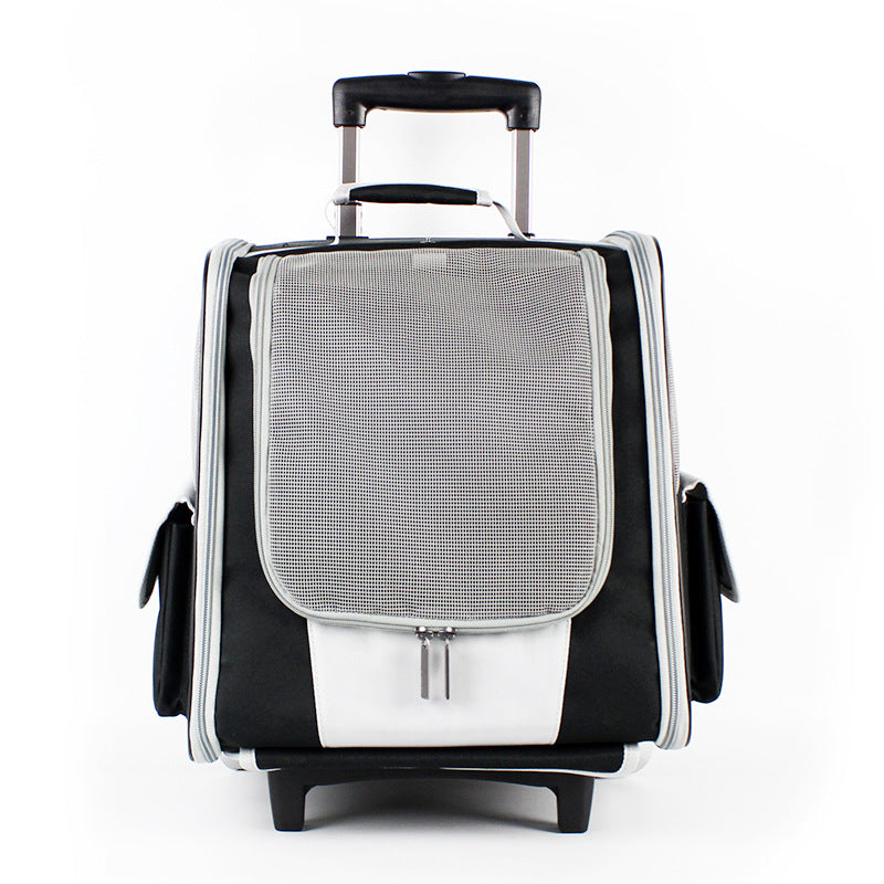 Breathable Pet Trolley Backpack for Outings