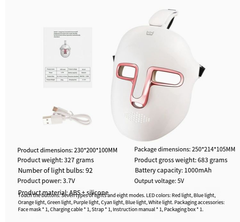 7-Color LED Light Therapy Facial Mask | Clinical Skin Renewal at Home