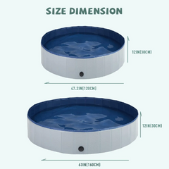 Foldable Pet Pool | Splash & Cool | Dogs & Cats | 120cm & 160cm