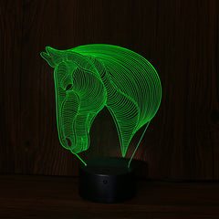 LED Night Light - Horse Head Design