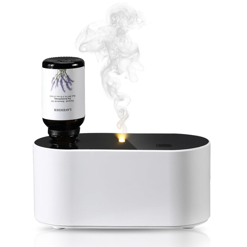 Lecdura Waterless Diffuser for Essential Oil Battery Operated Scent Air Aromatherapy Diffuser Mini Portable Aroma Diffusers with 3 Mist Modes Cycle Start for 160-400 sq.ft Room Home Office Bedroom