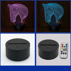 LED Night Light - Horse Head Design