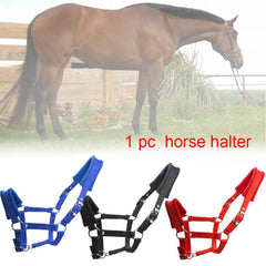 Padded Horse Head Cover | Polar Fleece & PP Webbing Halter | Multi-Size