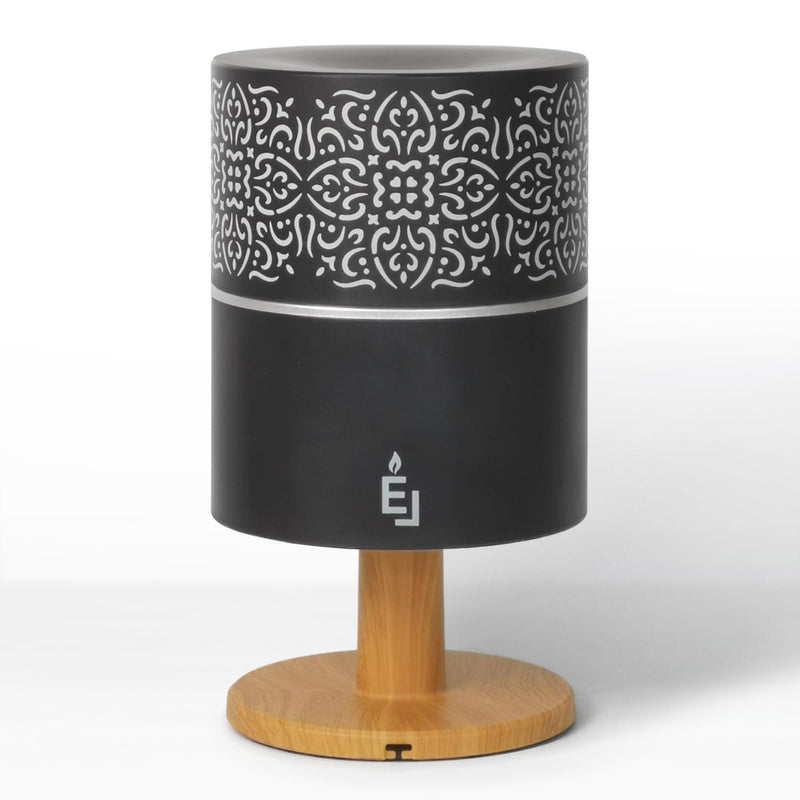 Earnest Living Essential Oil Diffuser Classic Lamp Diffuser 260ml Timers Night Lights and Auto Off Function Home Office Humidifier Aromatherapy Diffusers for Essential Oils Black