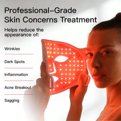 MEGELIN 7-Color LED Face & Neck Mask | Red Light Therapy