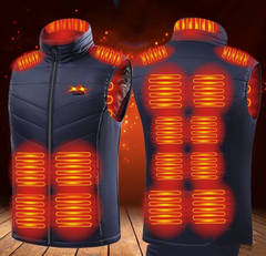 Standing Collar Heated Vest | Lightweight Polyester | Equestrian & Casual Wear
