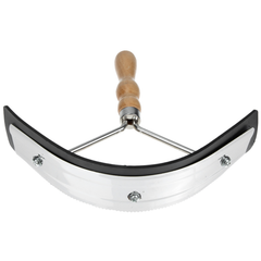 Horse Grooming Sweat Scraper | Stainless Steel Blade & Wooden Handle | 23cm