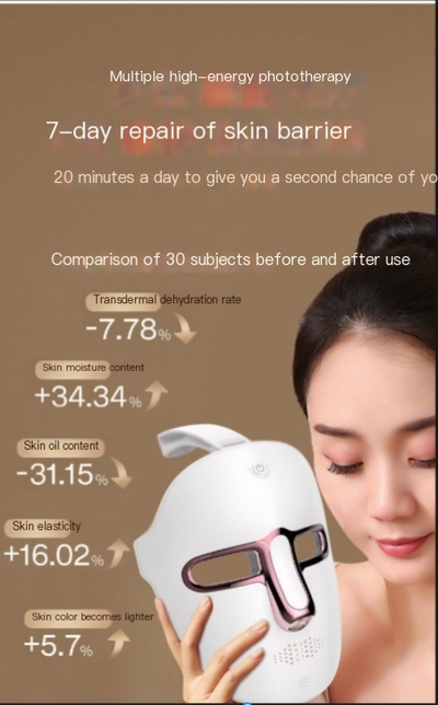 7-Color LED Light Therapy Facial Mask | Clinical Skin Renewal at Home