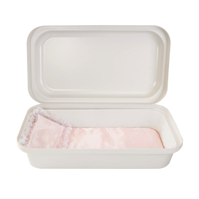 Pet Memory Shop Classical Pet Casket – Safe Durable and Elegant Burial Box for Dogs Cats and Pets – Secure & Loving Memorial Pet Loss Gift Ideal for Honoring Pet Loss (Large - White/Pink)