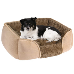 Swirl Velvet Calming Dog Sofa Bed