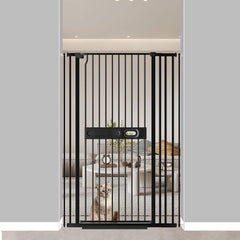 Secure Indoor Baby Gate with Extension and Swinging Door - Safely Contain Your Pets with This Pet Safety Barrier 86-95B