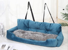 Luxury Cotton Pet Travel Seat | Large Dog & Cat Car Seat
