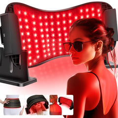 Multifunction Infrared Red Light Therapy for Body and Face Near-Infrared 850 Red Light Therapy Cordless Waist Legs and Other Parts Adjustable in Three Levels from 10-30min