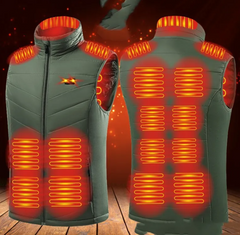 Standing Collar Heated Vest | Lightweight Polyester | Equestrian & Casual Wear