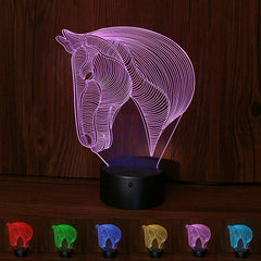 LED Night Light - Horse Head Design
