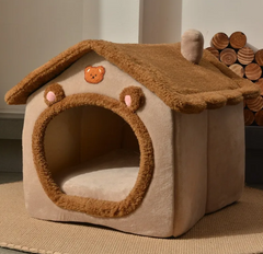 Pet Cave Bed | Novelty Enclosed Den | Cats & Small Dogs | S, M & L