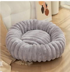 Plush Rabbit Fur Round Pet Bed