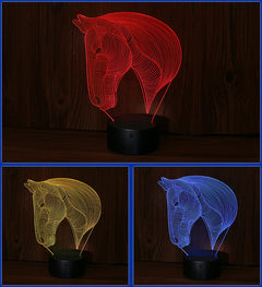 LED Night Light - Horse Head Design