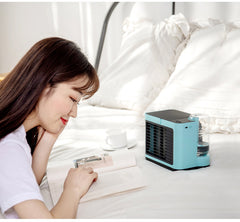 USB Rechargeable Mini Air Cooler Fan | Negative Ion Technology | 3 Speeds