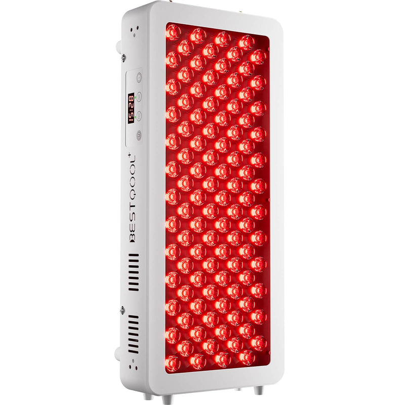 Bestqool Red Light Therapy Device for Body Skin. Near Infrared Light Therapy 100 Clinical Grade Dual Chip LEDs 660nm 850nm High Power Red Light Panel for Pain Relief Anti-Aging. 170W.