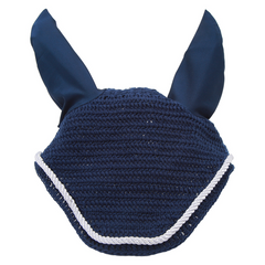 Hand Crochet Horse Ear Bonnet | Cotton | Navy Blue | Fly & Sun Protection