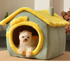 Pet Cave Bed | Novelty Enclosed Den | Cats & Small Dogs | S, M & L