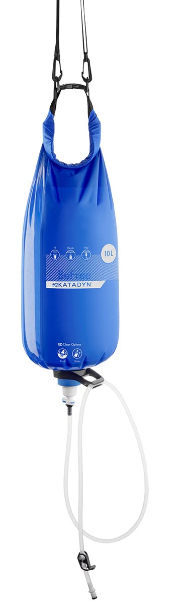 Katadyn Gravity BeFree 10L Water Microfilter Camping Backpacking Emergency Preparedness Blue