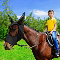 Comfort Fit Lycra Horse Fly Mask with UV Protection