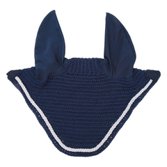 Hand Crochet Horse Ear Bonnet | Cotton | Navy Blue | Fly & Sun Protection