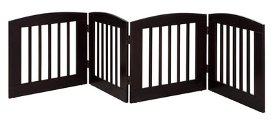 BarkWood Pets Freestanding Pet Gate with Four 24
