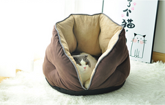 Plush Round Cat & Dog Bed