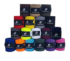 RIDING GEARS Horse Fleece Wraps Bandages/Polo Wraps/Stable Wraps Equestrian Leg Wraps Set of 4 Equestrian Boot Protection (Purple)
