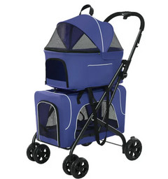 Lightweight Folding Pet Trolley for Dogs & Cats