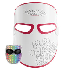 Mirabella 7 Color LED Light Therapy for Face w/Near Infrared Light - Wireless Rechargeable Multicolor & Red Light Therapy Mask for Acne Wrinkles & Skincare (1 Mask)