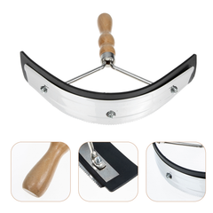 Horse Grooming Sweat Scraper | Stainless Steel Blade & Wooden Handle | 23cm