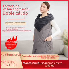 USB Heated Blanket with Wearable Vest and Shawl