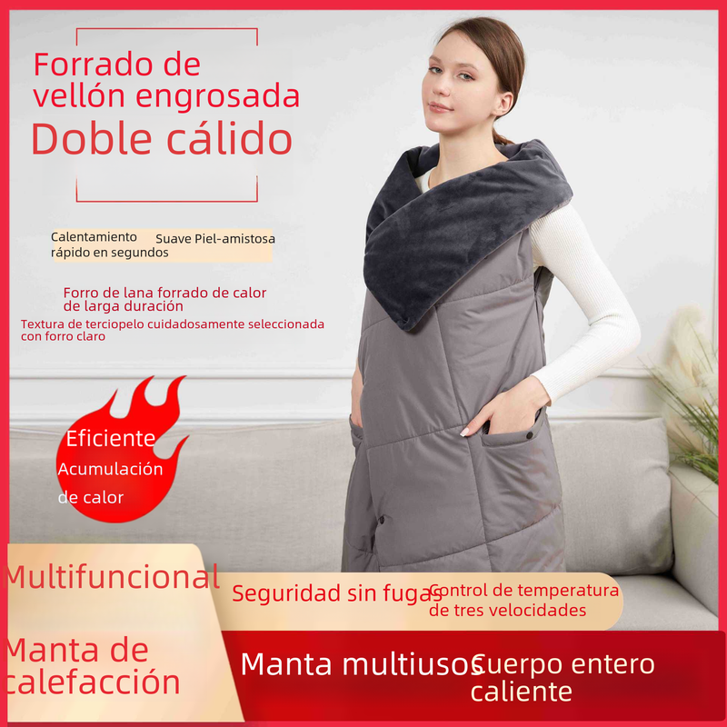 USB Heated Blanket Vest & Shawl | 132 × 110 cm