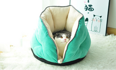 Plush Round Cat & Dog Bed