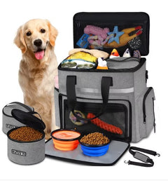 Expandable Soft-Sided Pet Travel Bag