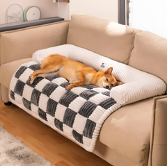 Cozy Plush Pet Bed | Thickened Cushion | Cats & Dogs | 75cm & 95cm