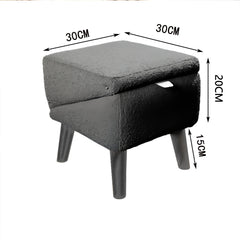 Pet Step Footstool | Plush Upholstered | Cats & Dogs | Khaki & Black