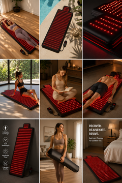 Full Body Red Light Therapy Mat | 73" x 33" Dual Wavelength LED