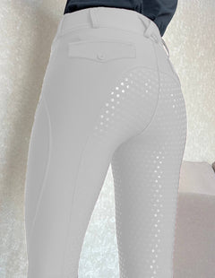 Full-Seat Silicone Equestrian Riding Tights