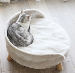 Plush Wooden Pet Sofa Nest