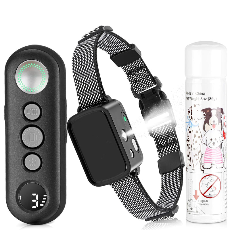 Citronella Training Collar Spray Dog Training Collar Safer Citronella Bark Collar 3 Training Modes Humane Citronella Dog Bark Collar Suitable for S/M/L Dogs