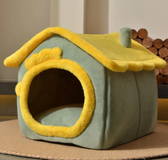 Pet Cave Bed | Novelty Enclosed Den | Cats & Small Dogs | S, M & L
