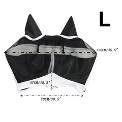 Breathable Insect-Resistant Horse Hood