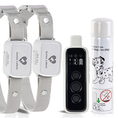 Citronella Dog Training Collar with Remote & 2 Receivers 3 Modes Spray/Vibration/Beep Humane Citronella Bark Collar Rechargeable Safe 1000ft Range Spray Dog Collar【Only Work Wth Remote】