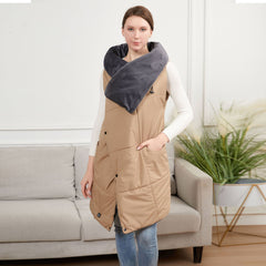USB Heated Blanket with Wearable Vest and Shawl