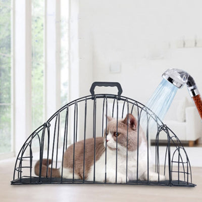 Cat Bathing and Transport Cage to Prevent Scratching